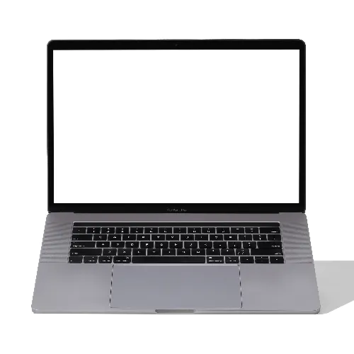 Front View Macbook Pro Mockup